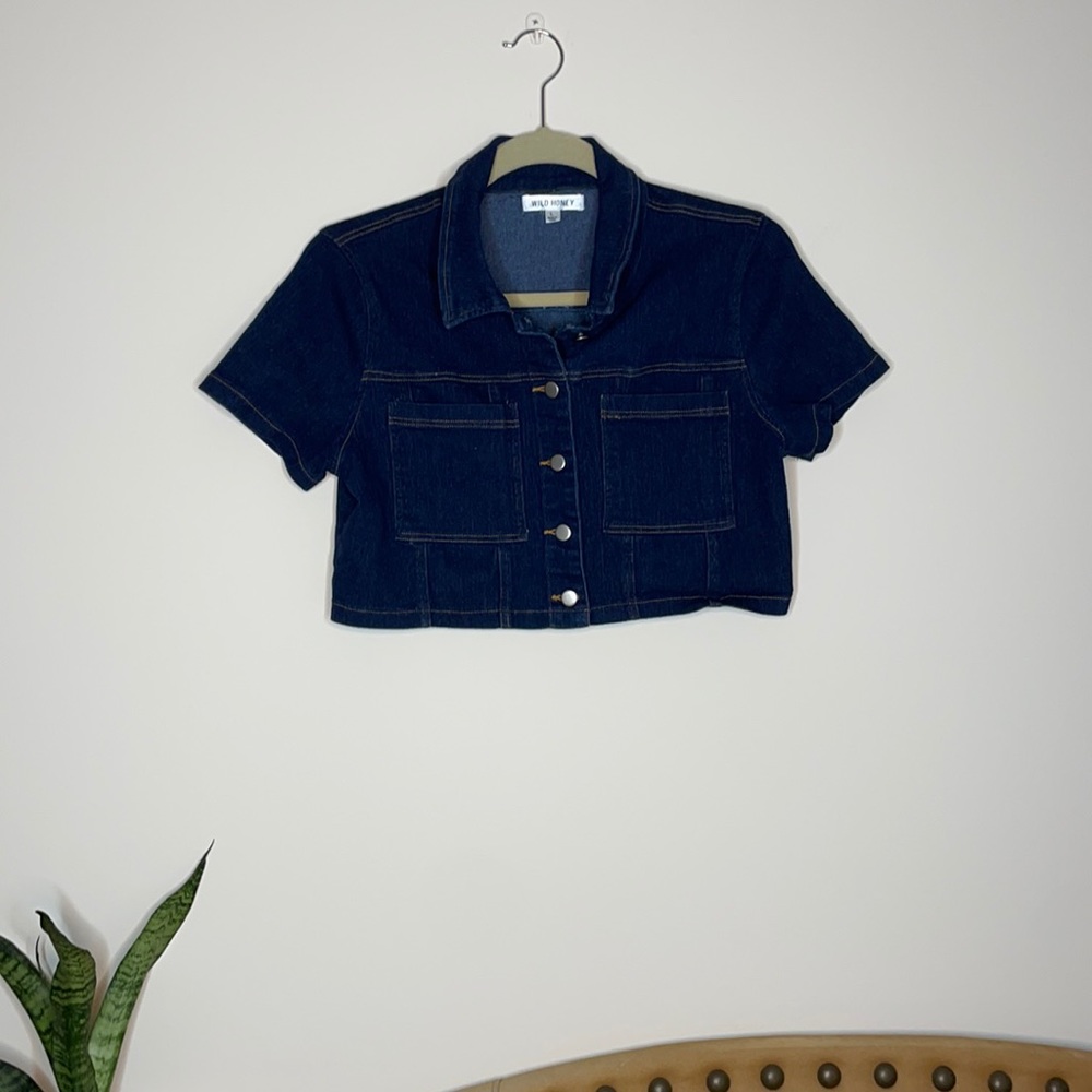 COTTON CANDY LA DENIM CROP